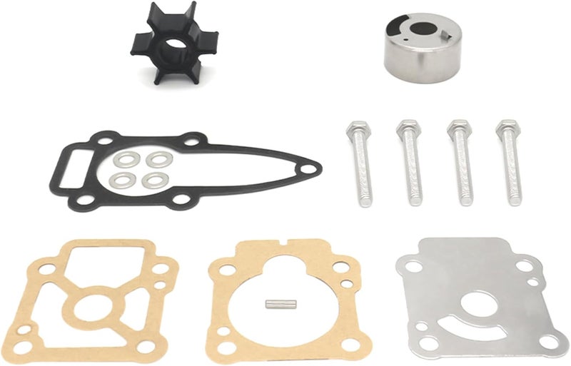 QUICKMARINER 803750A03 Water Pump Impeller Repair Kit for Mercury Marine & Nissan Tohatsu 8 9.8 9.9 HP Outboard Motor Replacement 3B2-87322-2 46-803750A03 - Image 1